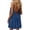 Dark Blue, variant on Women's Backless Mini Dress Spaghetti Strap U‑Back Tie‑String Dress 2026 Summer Boho Vacation Wear Loose‑Fit Casual Clothes