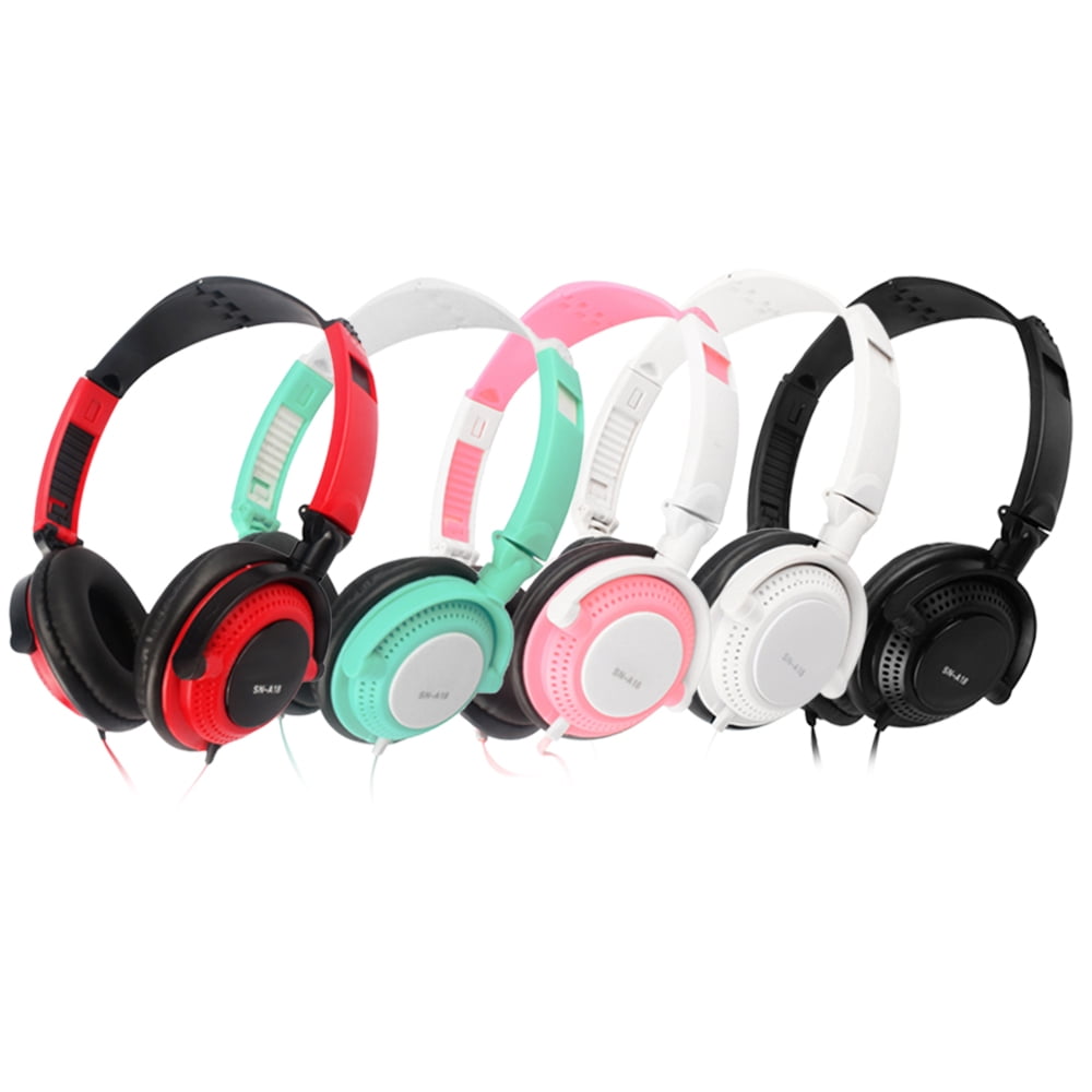 3.5mm Wired Gaming Headset Over-Ear Sports Headphones Music Earphones with Microphone In-line 