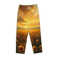 thumbnail image 6 of Fotbe Sunflower Sunset Rainfall Women's Pajama Pants,Sleepwear Pants,Pj Bottoms Drawstring And Pockets-Large, 6 of 7