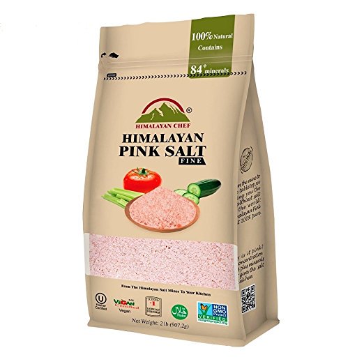 Himalayan Chef Pure Himalayan Pure Pink Salt, 2 lbs Pouch Fine Grains ...