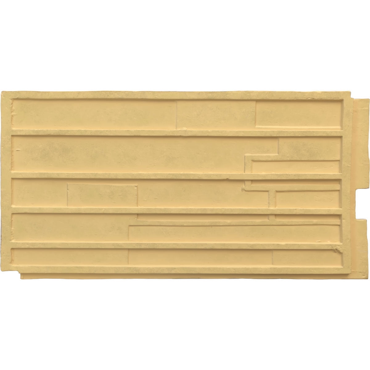 Ekena Millwork 45.75"W x 24.50"H x 1.25"D Canyon Ridge Stacked Stone, StoneWall Faux Stone Siding Panel, Sandstone