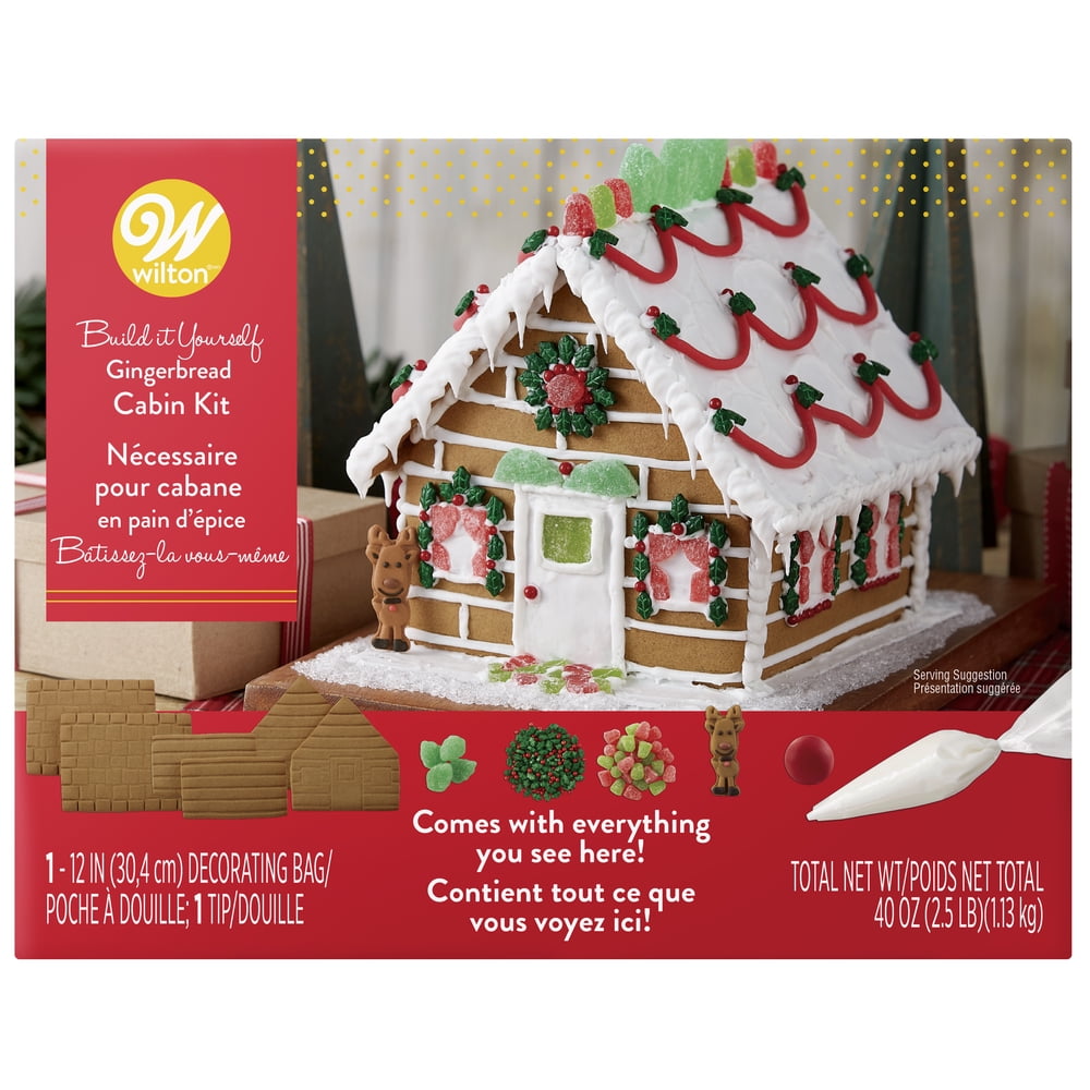 Wilton BuilditYourself Gingerbread Cabin House