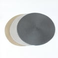 thumbnail image 4 of kurtrusly Round Table Mat Sturdy And Durable Odorless Modern Simple Lightweight PP Round Placemats Table Mats purple 1Set, 4 of 6