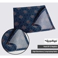 thumbnail image 3 of Vargottam Designer Cotton Canvas Napkins - Set of 12, 20-Inch, Blue Geometric Print, Durable & Absorbent Cloth Napkins for Dining, Parties, and Home Decor - Machine Washable, 3 of 7