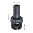 thumbnail image 2 of Adaptador de conector de tubo de rosca macho Uxcell UPVC de 12 mm 3, 2 of 5
