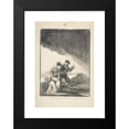 thumbnail image 2 of Francisco de Goya 18x24 Black Modern Framed Museum Art Print Titled - ‘God Save Us from Such a Bitter Fate’; a Bandit Threatening a Woman and a Child with a Knife (ca. 1812-20), 2 of 5