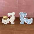 thumbnail image 4 of EGNMCR Easter Decorations For The Home Easter Decor Easter Mould Size Rabbit Pulling Car Silicone Gypsum Cement Mould Easter Decorations, 4 of 5