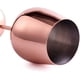 thumbnail image 3 of Juego de 2 copas de vino de cobre de acero inoxidable, copa de vino de metal, copa de vino tinto, copa de cóctel, copas de vino blanco, copas de champán de acero inoxidable, oro rosa, copas de vino, 3 of 7