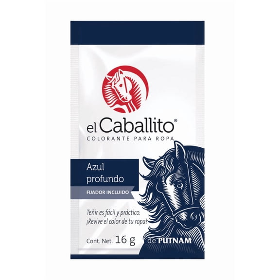 Colorante para Tela El Caballito Color Azul Profundo 16 gr. 2 Pack