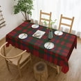 thumbnail image 2 of Rectangle Table Cloth, Scottish Clan MacDougall Red Green Tartan Plaid Resistant Washable Tablecloth Decorative Table Cover for Dining, Indoor and Outdoor, 2 of 6