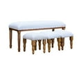 thumbnail image 1 of 4 Piece Wood Bench And Stools Set (Diamond), 1 of 3