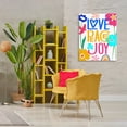 thumbnail image 3 of Stupell Industries Bold Love Peace Joy Plants & Flowers Painting Wrapped Canvas Art Print Wall Art, 30 x 40, 3 of 8