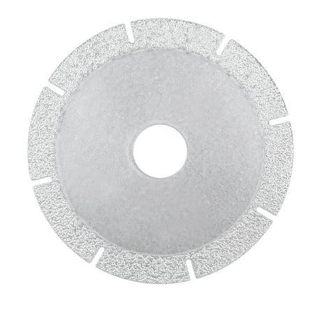 4-inch Diamond Cutting Wheels Grinding Disc with cuts for Stone Ceramics Glass 46Grits Silver