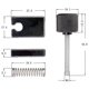 thumbnail image 5 of 1 Pcs Black Bridge Saddle for Headless Bass Bridge Accessories Replacement Parts Guitar Accessories Parts musical, 5 of 5