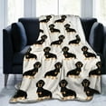 thumbnail image 2 of Ultra Soft Blanket Dachshund Weiner Dog Pet Dogs Throws Blanket Plush Fuzzy Lightweight Couch Sofa Bed Warm Cozy Flannel Blanket for Kids and Adults Gift 60 X 50, 2 of 6