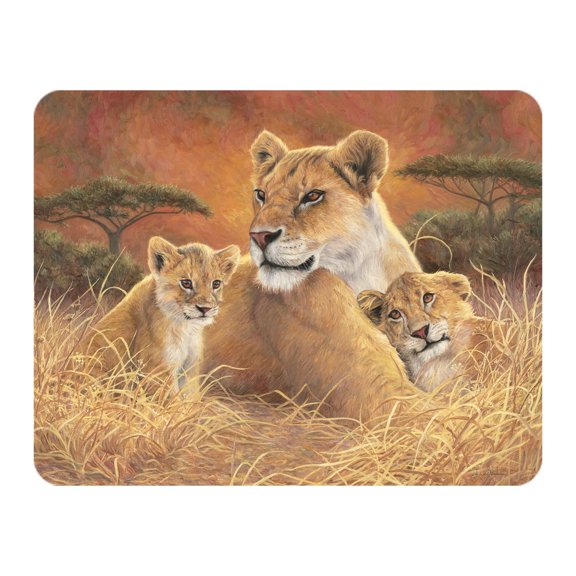 3D LiveLife Magnet – Motherly by Deluxebase. Lenticular 3D Wolf Fridge Magnet for Kids & Adults