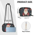 thumbnail image 4 of FORMRS Mini Crossbody Bag for Women Adjustable Rope Shoulder Casual Phone Purse, Blue Christmas Santa, 4 of 7