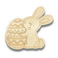 thumbnail image 2 of Unfinished Wood Etched Easter Egg Bunny Shape 16" / 1/8", 2 of 2