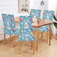 thumbnail image 2 of Yayeee 2 Pack Dining Chair Covers Stretch Parson Chairs Slipcovers Seat Protector, Easter Bunny Pattern, 2 of 6
