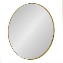 Kate and Laurel Rollo Modern Round Wall Mirror, 22 inch Diameter, Gold, Beautiful Circle Mirror for Wall