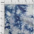 thumbnail image 2 of oneOone Cotton Cambric Blue Fabric Asian Tie & Dye Fabric For Sewing Printed Craft Fabric By The Yard 42 Inch Wide, 2 of 4