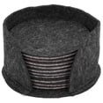 thumbnail image 1 of Felt Mug Mat, Insulation  Pad Mug Cup Felt Mat 10PCS Table Placemat Drink Coasters With Coaster Holder For Home, 1 of 8
