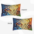 thumbnail image 4 of YFYANG Super Soft Rectangular Plush Cushion Cover (Without Pillow Insert), Abstract Watercolor Art Comfort and Non-Pilling Hidden Zip Bedroom Sofa Pillowcases, 16"x24", 4 of 9