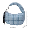 thumbnail image 2 of Bolsa de nubes de moda de mujeres con bolso de acolchado plisado en colgante, 2 of 9
