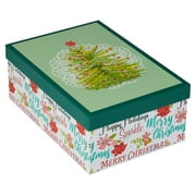 American Greetings, Christmas Gift Box, Christmas Tree Design (1-Count)