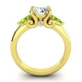 thumbnail image 4 of 2.50 Carat Beautiful Round Cut (F-G/VS1) Natural Diamond Peridot Gemstone Anniversary Ring for Ladies 18K Yellow Gold Size 6.5 by Diamond-Capitals, 4 of 8