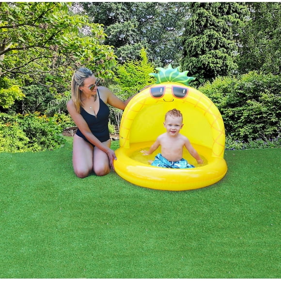 Bluescape Inflatable Pineapple Shade Pool for Ages 1 - 3 Years