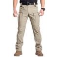 thumbnail image 2 of Mens Ripstop Cargo Work Pants With Multi-pocket Waterproof Breathable Hiking Camping Travel Fishing Construction Pants, 2 of 7
