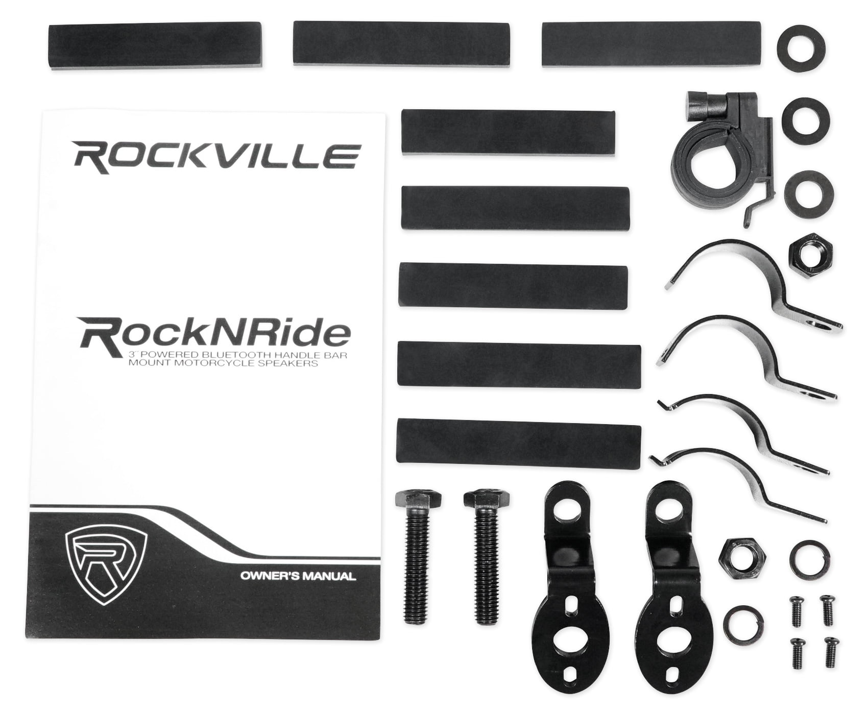 Rockville Bluetooth ATV Audio System w/Handlebar Speakers For Can-Am Renegade 