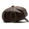 thumbnail image 4 of YooGuoGuo PU Leather Beret Hats for Women Painter Newsboy Cap Vintage Beret Female England Style Winter Hat, 4 of 8