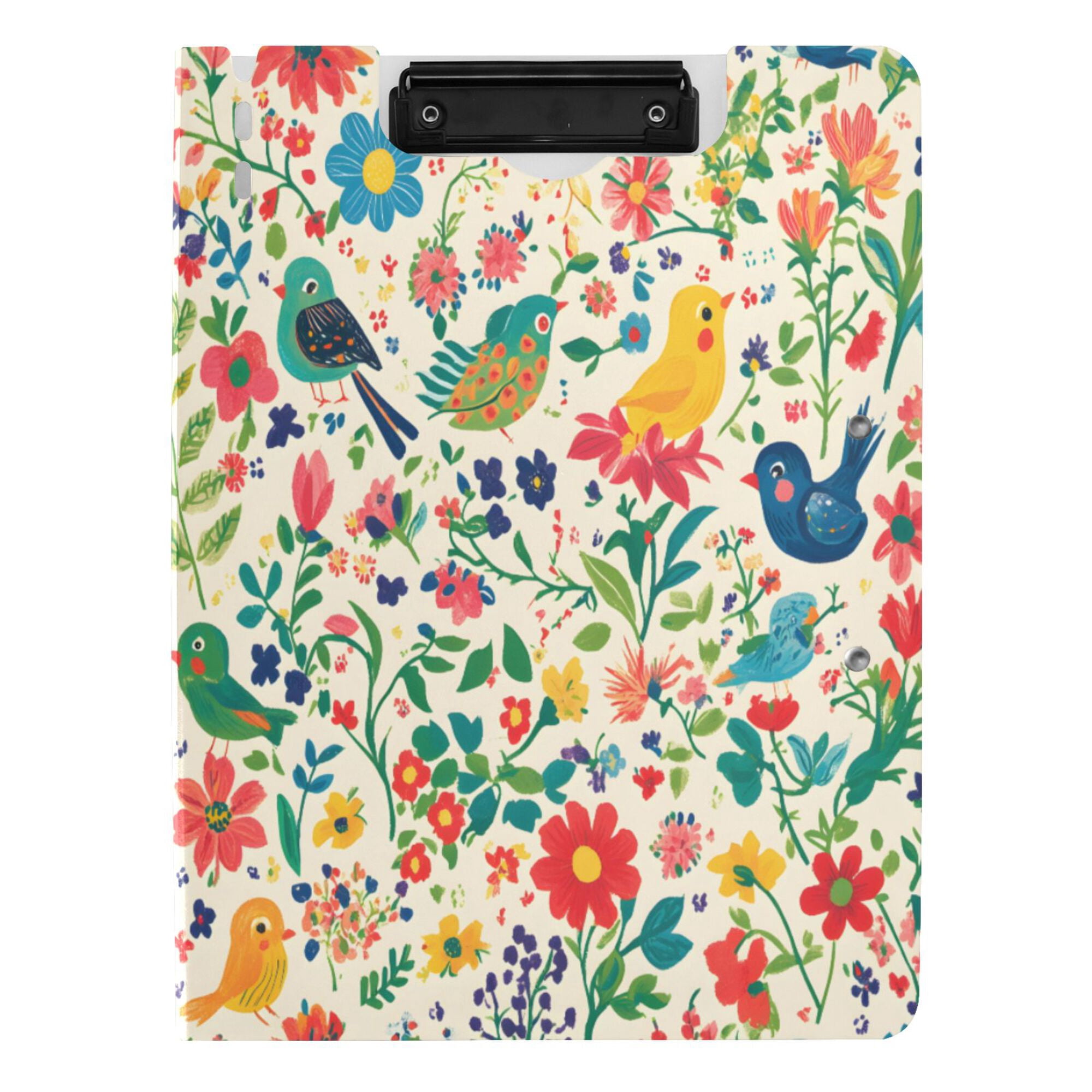 FORMRS A4 Clipboard Folder with Pen Holder Horizontal Foldable School Office Binder, Cartoon Animals