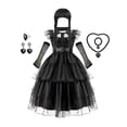 thumbnail image 4 of Disfraz Y Accesorios De Cosplay De Bruja De Halloween, Vestido De Línea A Para Niña, Ropa Para Niños Para Navidad, Fiesta De Halloween, Actuación De Cumpleaños, Como Regalo, 4 of 4
