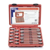 Genius Tools 20 Piece 3/8" Dr. Tamperproof Star Bit Socket Set - BS-320TAX