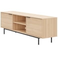 thumbnail image 2 of Nexera Hamilton Tv Stand with 2 Storage Cabinets Fits Tv's up to 70", Natural Blonde Oak, 2 of 8