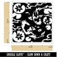 thumbnail image 2 of Koi Fish Pond Self-Inking Rubber Stamp Ink Stamper - Sky Blue Ink - Small 1 Inch, 2 of 7