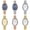 A, variant on Women'S Watches Curved Triangle Watch Elegant Oval Shaped Dial Adjustable Stainless Steel Strap Wristwatches