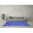 thumbnail image 3 of Ahgly Company Machine Washable Indoor Rectangle Oriental Blue Industrial Area Rugs, 3' x 5', 3 of 4