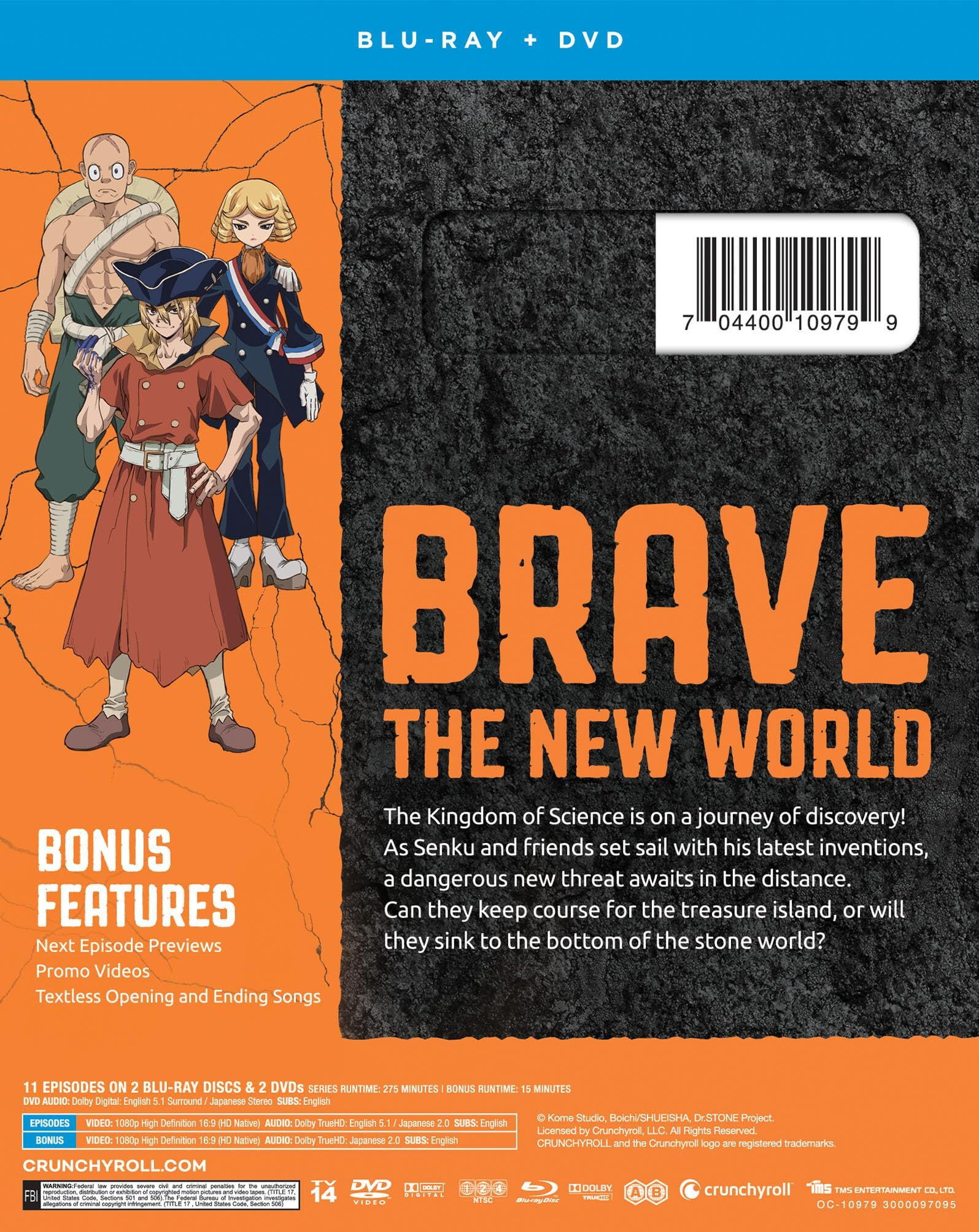 Dr. Stone: Season 3 - Part 1 (Blu-ray + DVD), Funimation Prod 