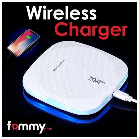 Fast Wireless Charger Charging Pad for iPhone 8 / 8 Plus, iPhone X, Nexus 5 / 6 / 7, and Other Devices, Provides Fast-Charging for Galaxy S8/ S8+/ S7 / S7 edge / S6 edge+, and Note 5 - (Best Charger For Nexus 7)