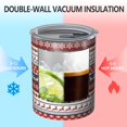 thumbnail image 2 of 12oz Coffee Tumblers Red Christmas Deer and Snowflake Pattern Stainless Steel Vacuum Insulated Travel Tumbler Coffee Cups Mug with Lid and Straw with Cleaning Brush for Cold & Hot Drinks, 2 of 5