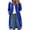 Blue, variant on Winter Jackets for Women, Women's Fashion Solid Color Long Sleeve Cardigan with Pocket Button Top Sweater Knit Hooded Coat Fleece Jacket Women, Winter Coats for Women Black XL