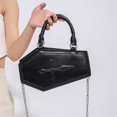 thumbnail image 2 of Halloween Purses for Women Cross Coffin Bag Novelty Halloween Coffin Purses Top Handle Crossbody Shoulder Bags, 2 of 7