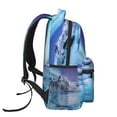 thumbnail image 3 of Rocae Night At Lake Aurora 1 Print Lightweight Casual Backpack Travel Hiking Backpack Carry on Laptop Backpack, 3 of 5