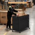 thumbnail image 2 of DAOUTIME Commercial Trash Can Cart, 51.5Gal Office Trash Cart (2 Lockable), Recyclable Cardboard Box/Paper Organizer, Large-Capac, 2 of 8