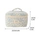 thumbnail image 2 of Bolsa de maquillaje, bolsa de cosméticos, bolsa de maquillaje grande para mujeres, juego de 3 bolsas de maquillaje acolchadas de algodón, bolsa de cosméticos de algodón floral, bolsa organizadora de v, 2 of 5