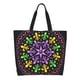 thumbnail image 1 of Easygdp Mardi Gras5 Bolsas Tote para Mujer, Bolsos de Hombro para Viaje, Bolsos de Mano de Gran Capacidad para Compras y Trabajo, 1 of 8